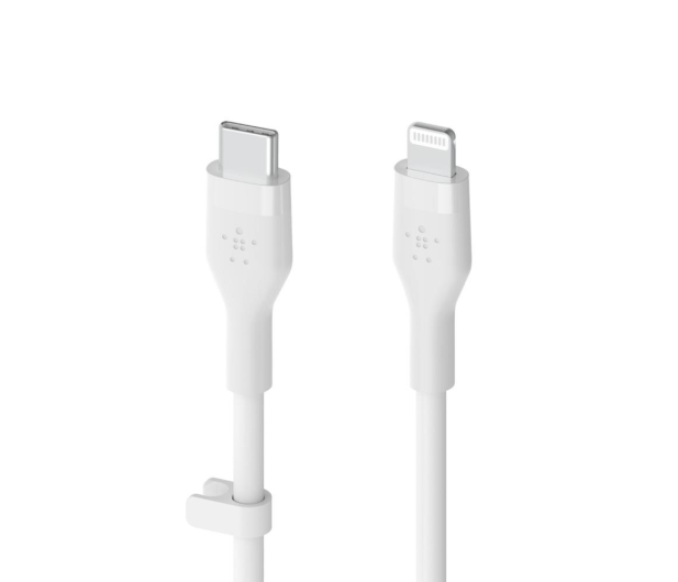 BELKIN USB-C - Lightning Silicone 3m White CAA009BT3MWH - 732950 - zdjęcie 2